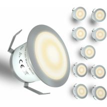 Lumière de pont à led basse tension - Kit d'éclairage de pont à led encastré, lampe enterrée extérieure à escalier pour patio de jardin, décor de