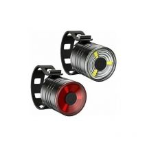 Lablanc - Front&Rear led Bike Light Headlight Taillight Caution Bicycle Torch Lamp+Battery