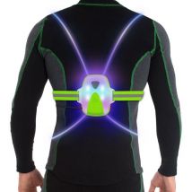 Lumières de gilet de course réfléchissantes à LED pour coureurs, feux de course avec éclairage avant, veilleuses réfléchissantes rechargeables par