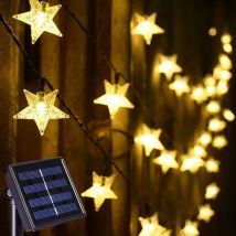 Lumières de Jardin solaires Lumières de fée à énergie Solaire, lumières de Jardin solaires Blanches fraîches Lumières de Patio imperméables