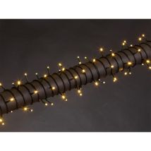 Stella led - 20 m - 300 led - blanc chaud - câble vert - 24 v