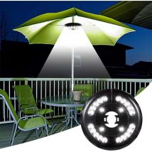 Lumières de parasol de patio - Lumières extérieures pour la décoration de patio Lampe de table de patio Accessoires de piscine de patio et décoration