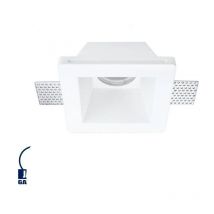 Support Spot Encastrable Blanc Carré Largeur 120mm 1xGU10 Max 35W
