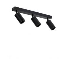 Optonica - Luminaire Triple GU10 Noir