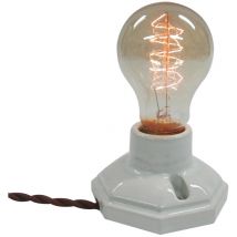 Fox Light - luminaire ceramique vintage cable 2M MAX60W variateur