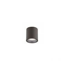 Iperbriko - Luminaire de plafond en aluminium moulé sous pression, diffuseur en verre transparent, 12W, 1420 lumens, lumière chaude