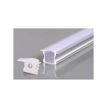 Optonica - Profilé Aluminium avec Diffuseur Blanc Large 24mm pour Ruban led 2m