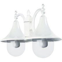 Novolux - Luminaire pour mât 2 bras cam IP44 E27 2x42W 460mm Blanc - Blanco