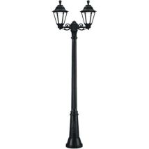 Cristher - Luminaire pour mât 2 bras indura medium 6 IP55 E27 2x42W 560mm Noir