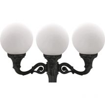 Luminaire pour mât indura globo IP55 E27 3x105W 720mm Noir - Negro