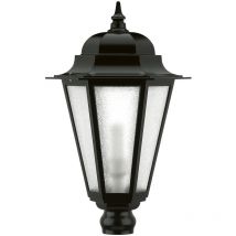 Luminaire pour mât villa big IP44 E27 70W 660mm Noir - Negro