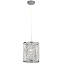 Searchlight - Elise - Suspension à 1 lumière, chrome, gouttes de cristal, E27