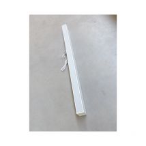 Luminaire suspendu led 36W 3000K 1970lm reglette blanche carrée 1200x115x63mm diffuseur opale alim 230V IP40
