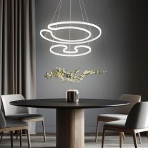 Plafonnier LED suspension éclairage salon lampe suspendue blanc mat Globo 67097-60W