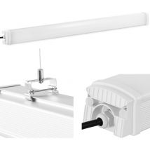 Wiesenfield - Luminaria led estanca hermética para gallinero almacén IP65 4400 lm 120 cm 40 w