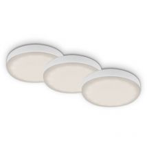 Briloner - Luminaria led empotrable ø 7,5 cm 3x3W 350lm blanco