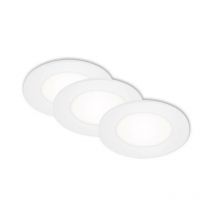 Briloner - Luminaria led empotrable ø 8,6 cm 3x3W 350lm blanco