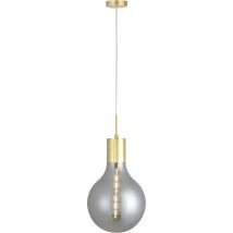 Lampadario A Sospensione Lumineca Laugo 30x50 Cm Smoky