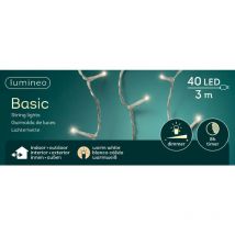 Lumineo led Lichterkette Basic 300 cm 40 Lichter warmweiß