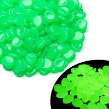 Modou - Luminous Pebbles Aquarium Pebbles Luminous Stones Luminous Pebble Outdoor Garden Artificial Pebbles Decorative Stones Artificial Synthetic