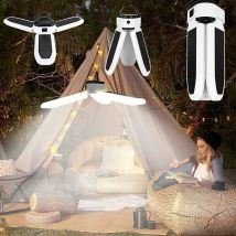 Lumière extérieure portative Lanterne de camping led Solar Light Banque de puissance rechargeable Banque d'éclairage extérieur puissant Lampe