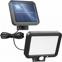 Hiasdfls - Outdoor Solar Light with Motion Sensor, IP65 Waterproof 56 led Flood Light, 6500K Cold Light Solar Security Wall Light with 16.5ft Cable