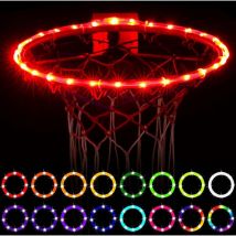 Lumières de panier de basket-ball, lumière led de jante de basket-ball télécommandée, 16 changements de couleur par vous-même, étanche, super
