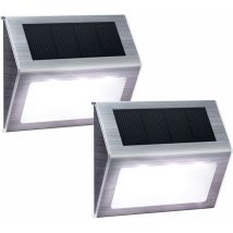 Solarbetriebene Leuchten Für Treppenstufen, Zäune Und Wege, Led-lampen, Wasserdicht Für Den Außenbereich, Weißes Licht, 6er-pack