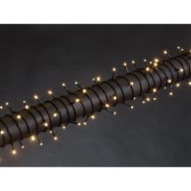 Luna led - 12 m - 160 LEDs - color blanco - cable verde - modulador - 24 v