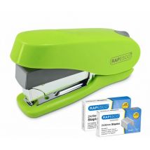 Rapesco - Luna Less Effort Half Strip Stapler 50 Sheet Green