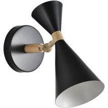 Luna Schwarze Wandleuchte 1xE27