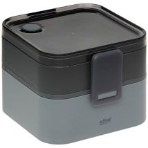 Lunch box 2 compartments gris 1.5l 360 en polypropylène - 5five
