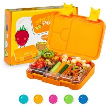 Schmatzfatz Lunch Box Enfant, Boite Repas Compartiment, Boite à Lunch Bento Colorée, Boite a Gouter Enfant Sans bpa, Boite Dejeuners Etanche et
