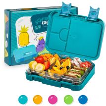 Schmatzfatz Lunch Box Enfant, Boite Repas Compartiment, Boite à Lunch Bento Colorée, Boite a Gouter Enfant Sans bpa, Boite Dejeuners Etanche et