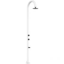 Sined - Lune De Douche En Aluminium Blanc Cm 233x17x17 Luna Alu Bianca