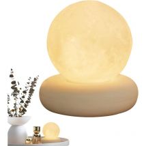 Lune Décoration table 3D - Touch Control Luminosité Luminosité, Charge usb, Lampe table décorative, Veilleuse, Décoration chambre