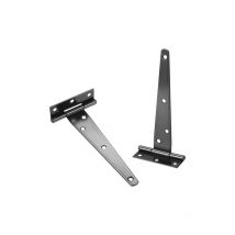 Lune - Set of 2 T-Hinges, Black Barn Door Hinge, Door Hinges, Stainless Steel Flat Hinge - 6 Inch