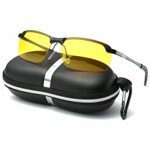 Lunettes de conduite de nuit, lunettes de sécurité polarisées pour la conduite de nuit Anti-éblouissement Anti-reflet hd Night Vision