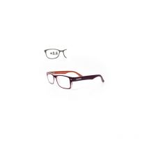 Lunettes de lecture Kansas violet/orange. Augmentation +3,5