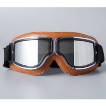 Lunettes de moto rétro aviateur