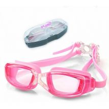 Lunettes de natation unisexes(rose transparent)