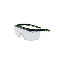 Profit - Lunettes de protection Cubic en 166 en 170 étriers noirs/verts.verre transparent