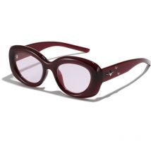 Lunettes de soleil à monture large personnalisées pour femmes, lunettes de soleil ovales à la mode