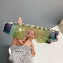 Lunettes de soleil, diamants sans monture pour hommes et femmes