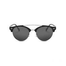 Lunettes de soleil noires Verre noir noir