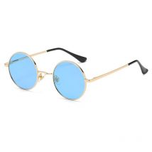Lunettes de soleil rétro Lunettes de soleil à forte protection uv Lunettes à monture ronde en métal Lunettes de soleil polarisées à la mode