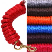 Lunghina in nylon morbido con moschettone in ottone pesante lunghezza 300 cm - azzurro italia