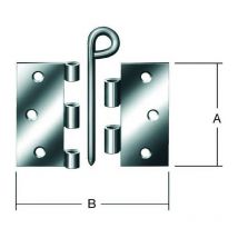 Cerniera H.75mm L.45mm S.1.9mm sta zincato blu Vormann