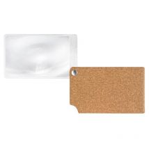 Eschenbach - Lupa carta Marrón Tornillo pocket 2,5x cuero