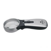 Schweitzer - Lupa de mano con iluminación Tech-Line classic aumento 4x lente LED-D.55.0mm schweizer
